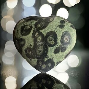 Kambaba Jasper Large Chunky Heart Carving‎
